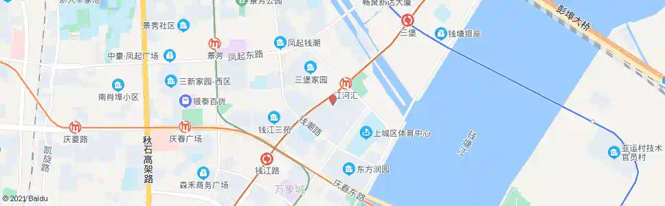 杭州钱塘卫生服务站_公交站地图_杭州公交_妙搜公交查询2025