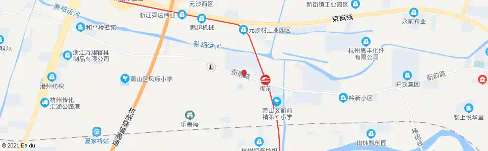 杭州东方艺校_公交站地图_杭州公交_妙搜公交查询2025