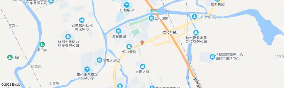 杭州仁和大道_公交站地图_杭州公交_妙搜公交查询2025