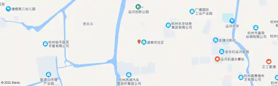 杭州道墩坝_公交站地图_杭州公交_妙搜公交查询2025