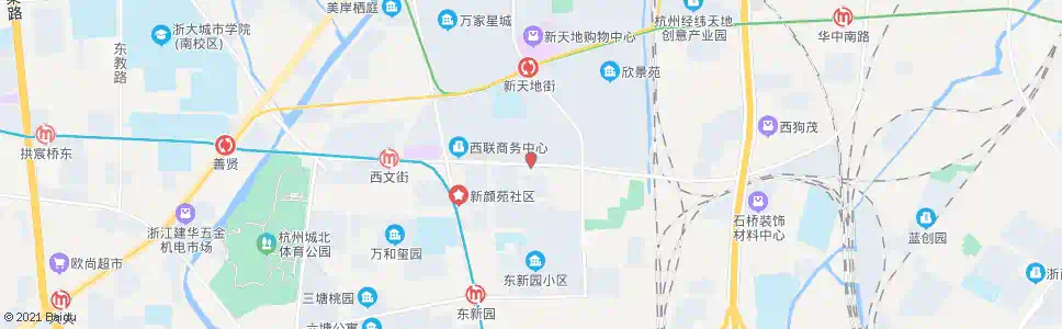 杭州沈家村_公交站地图_杭州公交_妙搜公交查询2025