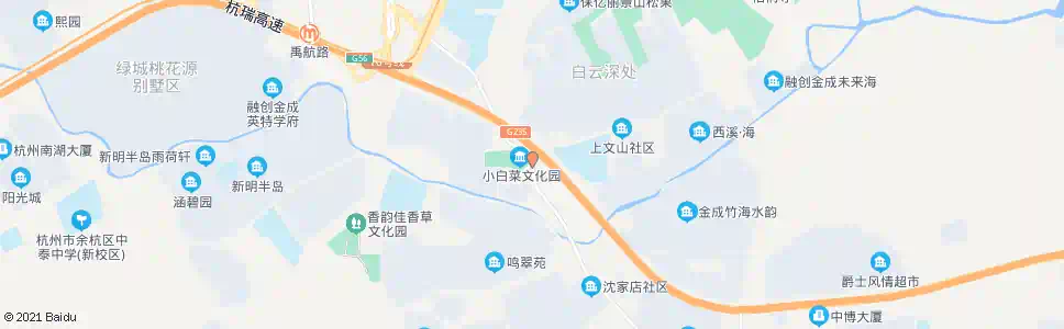杭州上文山_公交站地图_杭州公交_妙搜公交查询2025