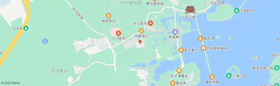 杭州黄泥岭(西湖区)_公交站地图_杭州公交_妙搜公交查询2025