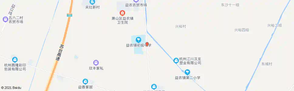 杭州益农中心学校_公交站地图_杭州公交_妙搜公交查询2025