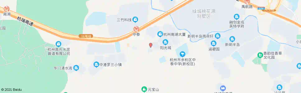 杭州中泰派出所_公交站地图_杭州公交_妙搜公交查询2025
