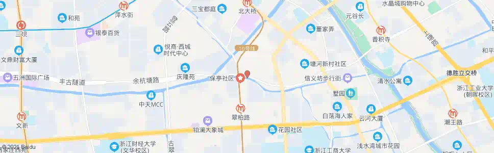 杭州余杭塘路学院路口_公交站地图_杭州公交_妙搜公交查询2025