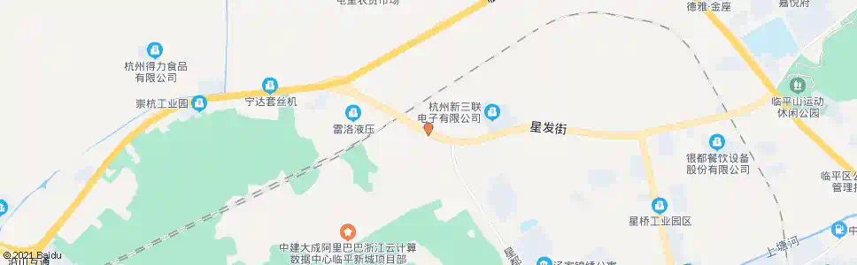 杭州汤家村(余杭区星桥镇)_公交站地图_杭州公交_妙搜公交查询2025