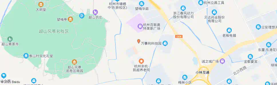 杭州五洲路一号路口_公交站地图_杭州公交_妙搜公交查询2025