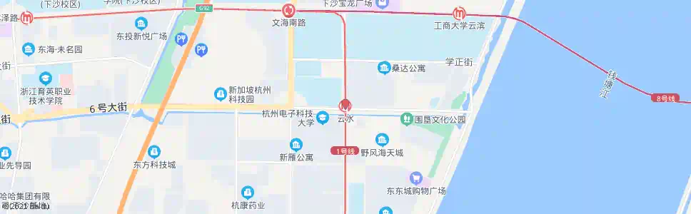 杭州云水站_公交站地图_杭州公交_妙搜公交查询2025