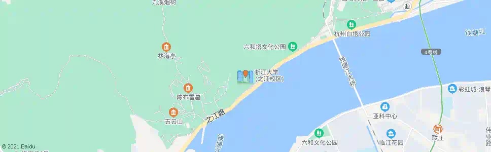 杭州之江学院_公交站地图_杭州公交_妙搜公交查询2025