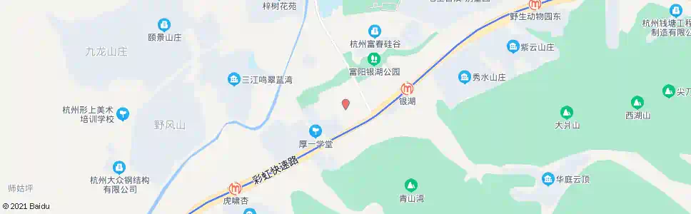 杭州富阳硅谷小镇_公交站地图_杭州公交_妙搜公交查询2025