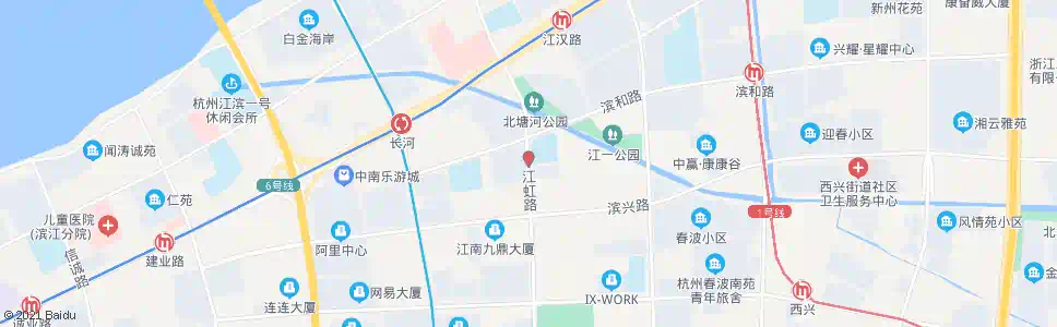 杭州江虹路滨和路口_公交站地图_杭州公交_妙搜公交查询2025