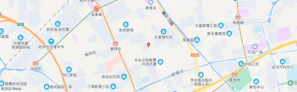 杭州水涟苑_公交站地图_杭州公交_妙搜公交查询2025