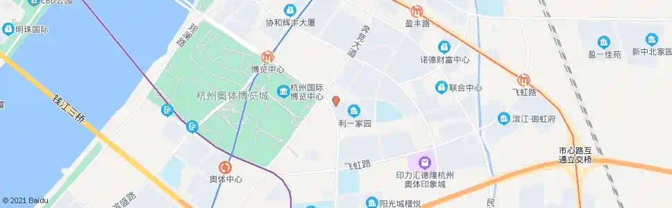 杭州利一村_公交站地图_杭州公交_妙搜公交查询2025