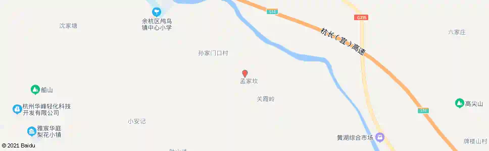 杭州孟家坎_公交站地图_杭州公交_妙搜公交查询2025