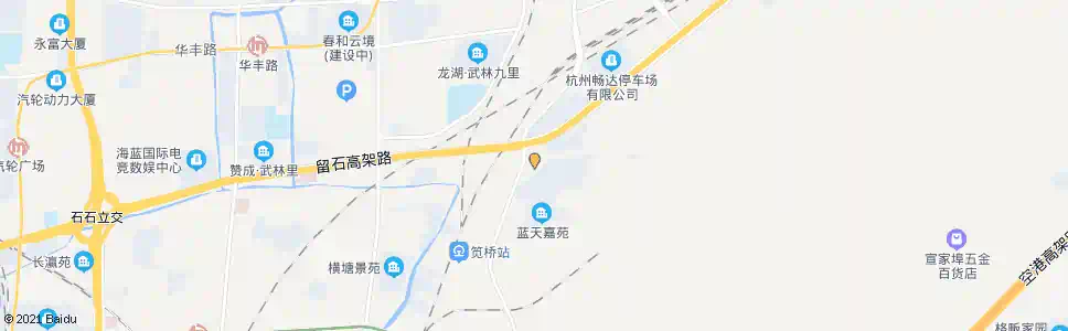 杭州茶花村西_公交站地图_杭州公交_妙搜公交查询2025
