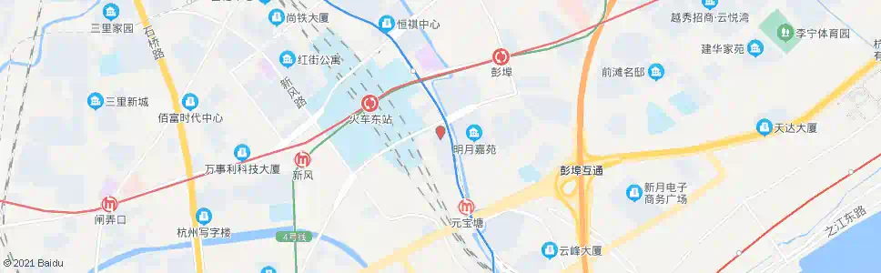杭州区总工会_公交站地图_杭州公交_妙搜公交查询2025