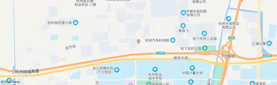 杭州文泽北路金乔街口_公交站地图_杭州公交_妙搜公交查询2025
