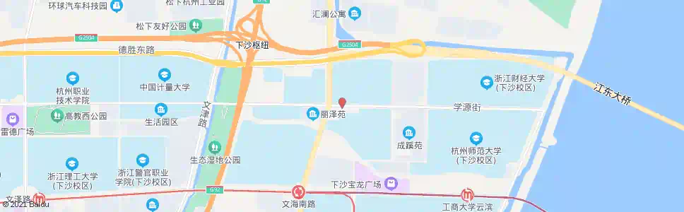 杭州学源街文海南路口(BRT)_公交站地图_杭州公交_妙搜公交查询2025
