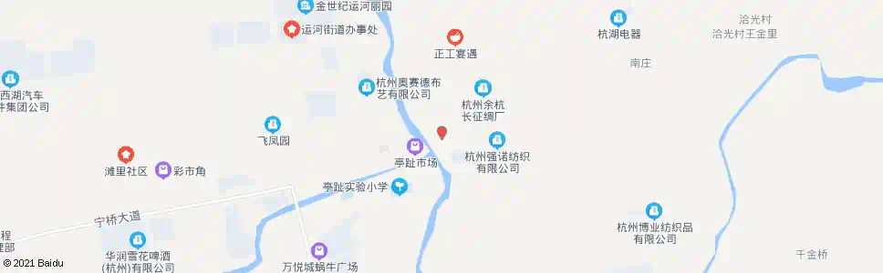 杭州银桥路口_公交站地图_杭州公交_妙搜公交查询2025