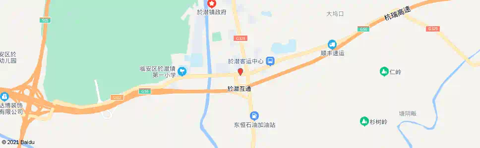 杭州於潜高速路口_公交站地图_杭州公交_妙搜公交查询2025