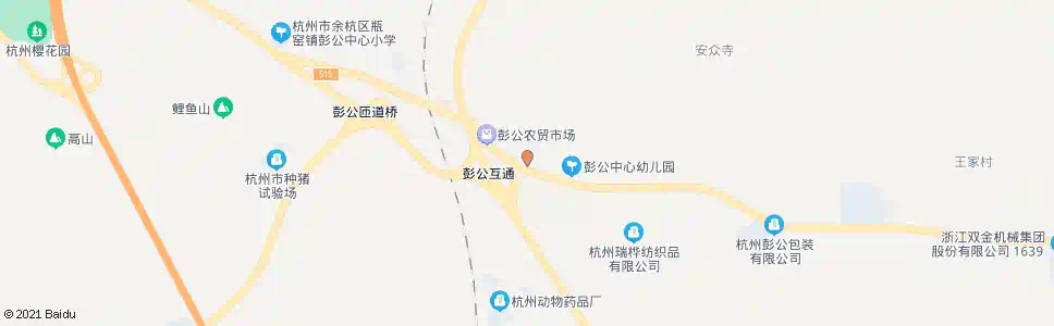 杭州彭公乡_公交站地图_杭州公交_妙搜公交查询2025