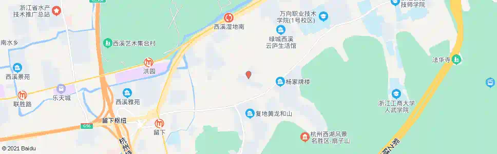 杭州百家园_公交站地图_杭州公交_妙搜公交查询2025