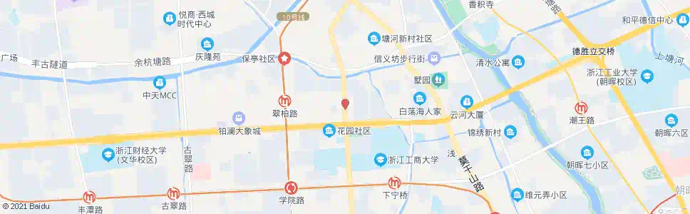 杭州保亭巷_公交站地图_杭州公交_妙搜公交查询2025