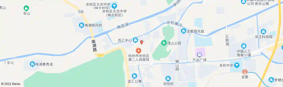 杭州余杭二院_公交站地图_杭州公交_妙搜公交查询2025
