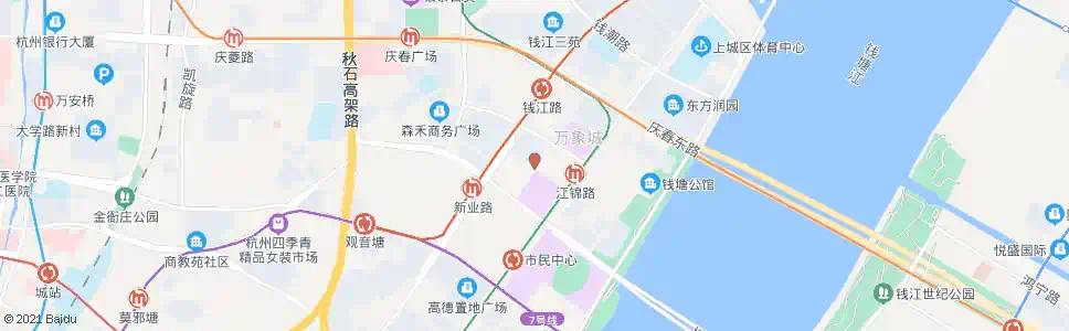 杭州民心路丹桂街口_公交站地图_杭州公交_妙搜公交查询2025