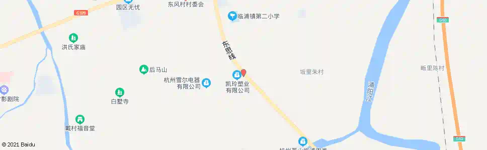杭州横二村_公交站地图_杭州公交_妙搜公交查询2025