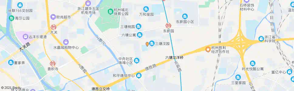 杭州三塘汶园西_公交站地图_杭州公交_妙搜公交查询2025