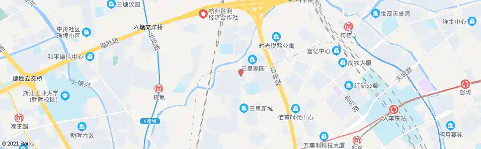 杭州三里亭苑四区_公交站地图_杭州公交_妙搜公交查询2025