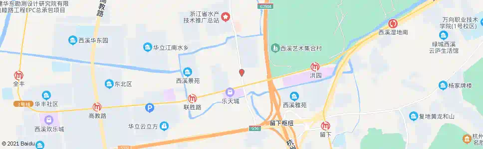 杭州荆长路五常大道口_公交站地图_杭州公交_妙搜公交查询2025