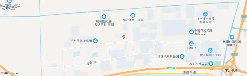 杭州益丰路围垦街口_公交站地图_杭州公交_妙搜公交查询2025