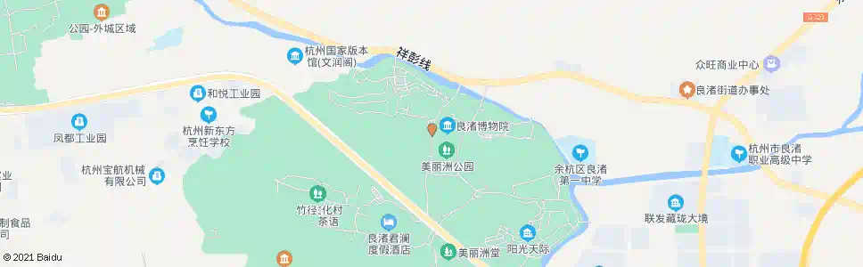 杭州良渚博物院后门_公交站地图_杭州公交_妙搜公交查询2025