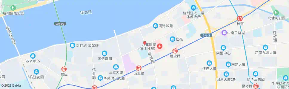 杭州滨盛路信诚路口_公交站地图_杭州公交_妙搜公交查询2025
