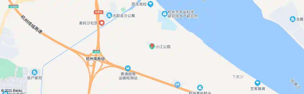 杭州小江公园_公交站地图_杭州公交_妙搜公交查询2025
