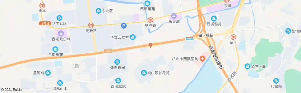 杭州荆山岭_公交站地图_杭州公交_妙搜公交查询2025