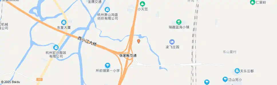 杭州张家坂_公交站地图_杭州公交_妙搜公交查询2025