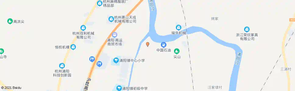 杭州尖山菜场_公交站地图_杭州公交_妙搜公交查询2025