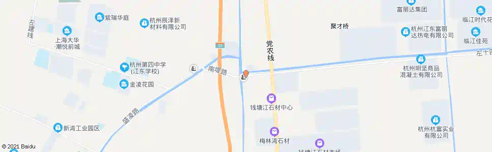杭州丁坝_公交站地图_杭州公交_妙搜公交查询2025