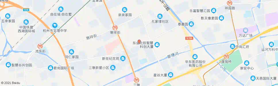 杭州长阳路灯彩街口_公交站地图_杭州公交_妙搜公交查询2025