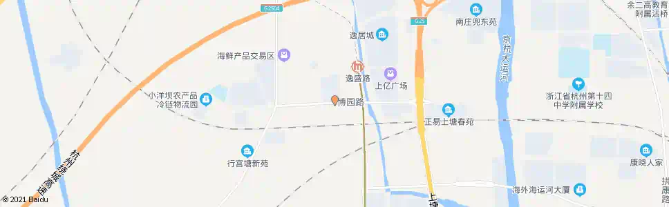 杭州博园路打石漾路口_公交站地图_杭州公交_妙搜公交查询2025