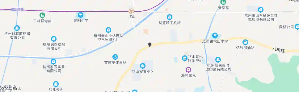 杭州八柯线纵四路口_公交站地图_杭州公交_妙搜公交查询2025