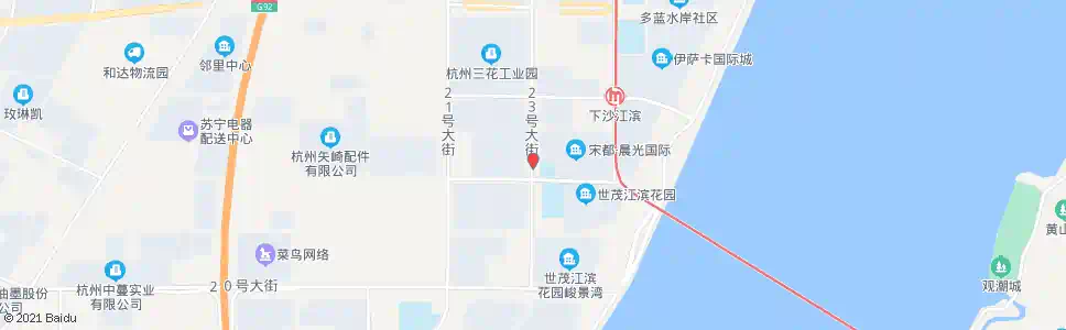 杭州二十三号路十六号大街口_公交站地图_杭州公交_妙搜公交查询2025