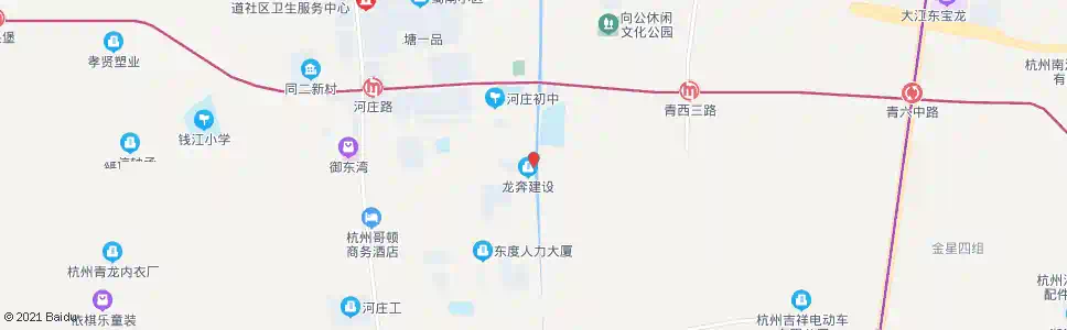 杭州河中桥_公交站地图_杭州公交_妙搜公交查询2025