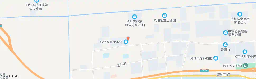 杭州福城路围垦街口_公交站地图_杭州公交_妙搜公交查询2025