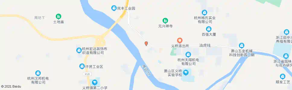 杭州义桥大花坛_公交站地图_杭州公交_妙搜公交查询2025