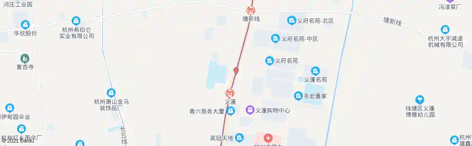 杭州青六村_公交站地图_杭州公交_妙搜公交查询2025